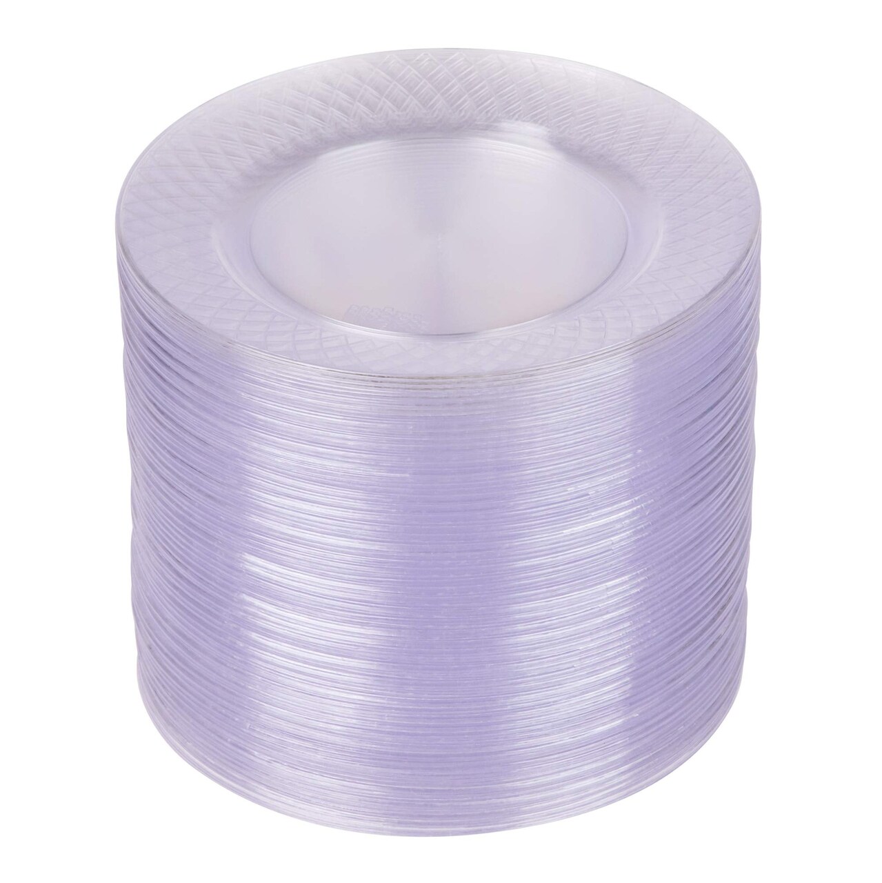 Clear plastic top dessert plates